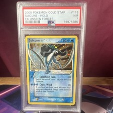 Pokémon TCG Suicune Star EX Unseen Forces 2005 Gold Star Holo #115 PSA 7 ENG on eBay