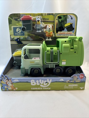 #ad Moose Toys Bluey Garbage Truck 2.5quot; Bluey and Bin Man Figures with Play set $31.99