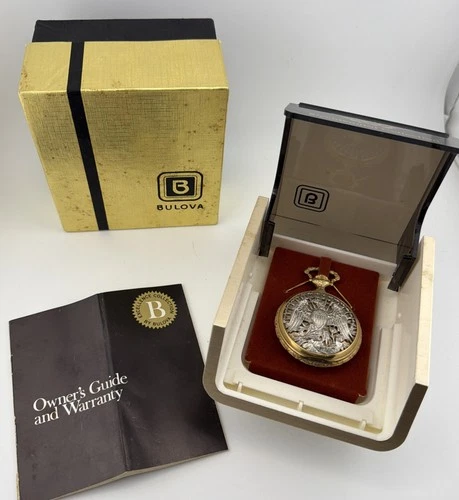 Vintage Bulova Bicentennial 1976 Edition Pocket Watch