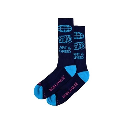 Troy Lee Designs Mens Performance Socks, Worldwide, midnight, L/XL
