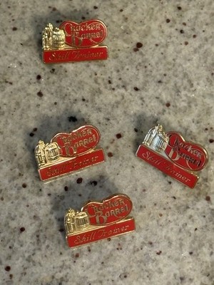 Cracker Barrel Skill Trainer Employee Lapel Pin Lot Red Gold Tone Restaurant