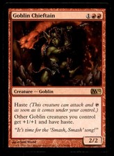 MTG Goblin Chieftain LP Light Play Magic 2012 [5304]