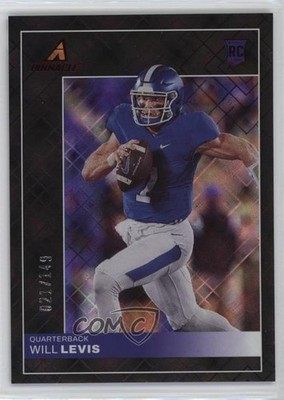 2023 Panini Chronicles Draft Picks Pinnacle Red 21/149 Will Levis Rookie RC 12n5