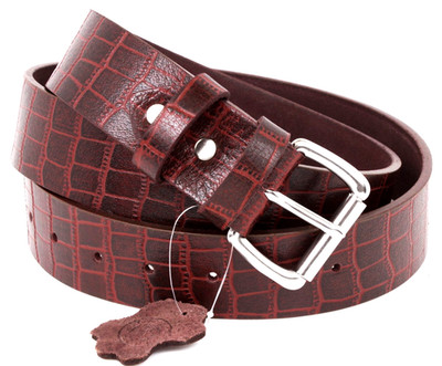Men's Genuine Buffalo Leather Belt Full Grain 1-1/2'' USA Handmade USA By Amish