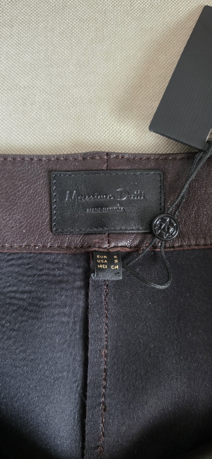 Massimo Dutti women's Leather Pants thumbnail 3