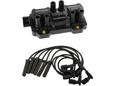 For 2007-2008 Saturn Aura Ignition Coil and Spark Plug Wire Set 58652RBXH
