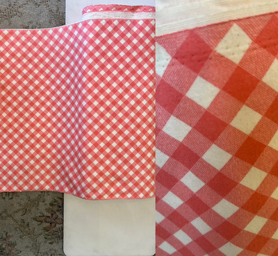 15 Yards Available Michael Miller Fabric Bias Check on Flannel Coral F2084