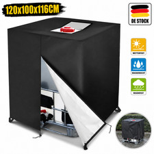 IBC Container Abdeckung 1000L Schutzhaube UV-Schutz Frostschutz Rei&szlig;verschluss