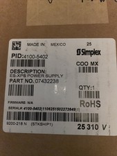 NEW IN BOX SIMPLEX 4100-5402 ES-XPS Power Supply Part No 07432238