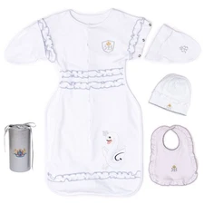 Royal Baby Snap and Dream Swaddle Transition with hat and bib in Gift Box