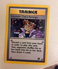Wizards of the Coast Pokemon TCG Imposter Oak's Revenge Team Rocket Rare 76/82
