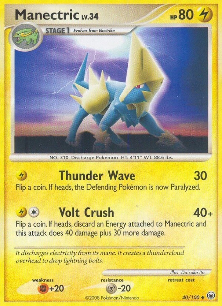 Manectric Majestic Dawn 40/100 LP Pokemon