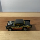 Vintage 1976 HOT WHEELS '57 Chevy Black Blackwall Loose 'Light Use' Bel Air