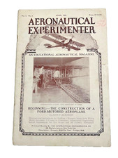 1921 AERONAUTICAL EXPERIMENTER MAGAZYN VOL 1 #1 FORD BUDOWA SAMOLOTU - #357