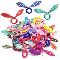 100 StüCk Haargummi Scrunchie Damen Haargummis Samt Scrunchies Haar GummibäNder