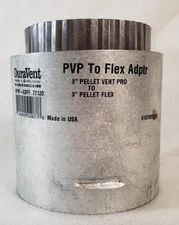 DuraVent 3" Pellet Vent Pro to 3" Flex Adapter 3PVP-ADFF