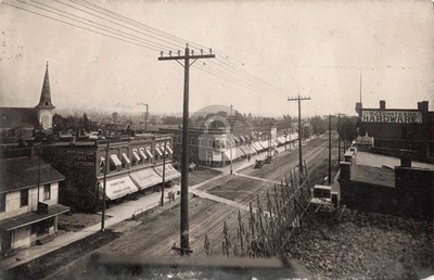 Street View Oxford MI Michigan 1908 #1 RPPC Photo Postcard COPY