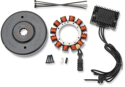 Drag Specialties Ladegerät Set Schwarz 32A #2112-1204