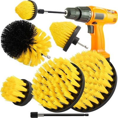 LFSEMINI 5-teiliges 1/4 Zoll Power-Schrubber-Bohrbürsten-Set mit Einheitsgröße, 5 Bürsten 