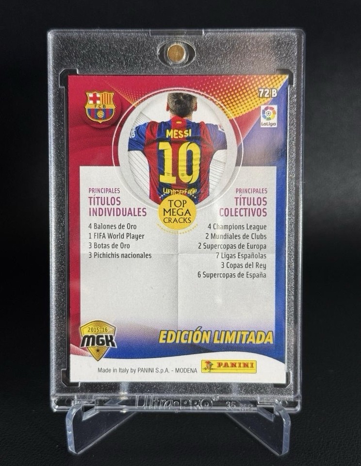 Carte Panini MGK Megacracks La Liga 2011-12 : Carlos Vela 437 MVP Real Sociedad - État Excellent