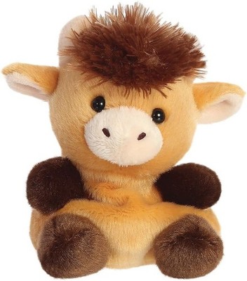 Aurora Palm Pals Hubert Highland Kuh Brown 12.7cm Super Soft Bohnen Plüsch Neu