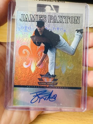JAMES PAXTON SEATTLE MARINERS 2012 BLATT VALIANT ENTWURF ORANGE AUTO #VA-JP1 AU/99