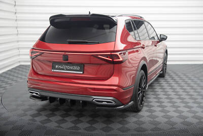 Heck Spoiler Aufsatz Abrisskante 3D für Seat Tarraco FR Mk1 schwarz Hochglanz
