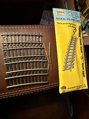 Atlas New 1/3 18'' R #835 HO Scale Nickel Silver Made in USA NIP 4 Pieces