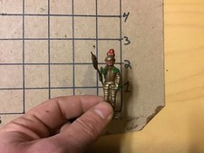 Vintage Hand Painted LEAD SOLDIER - KNIGHT in ARMOR -- ARM MOVES -- LONG SX