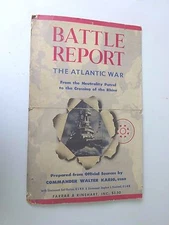 1946 Cardboard Stand Up Poster, World War II Battle Report, War Ship Illustrated