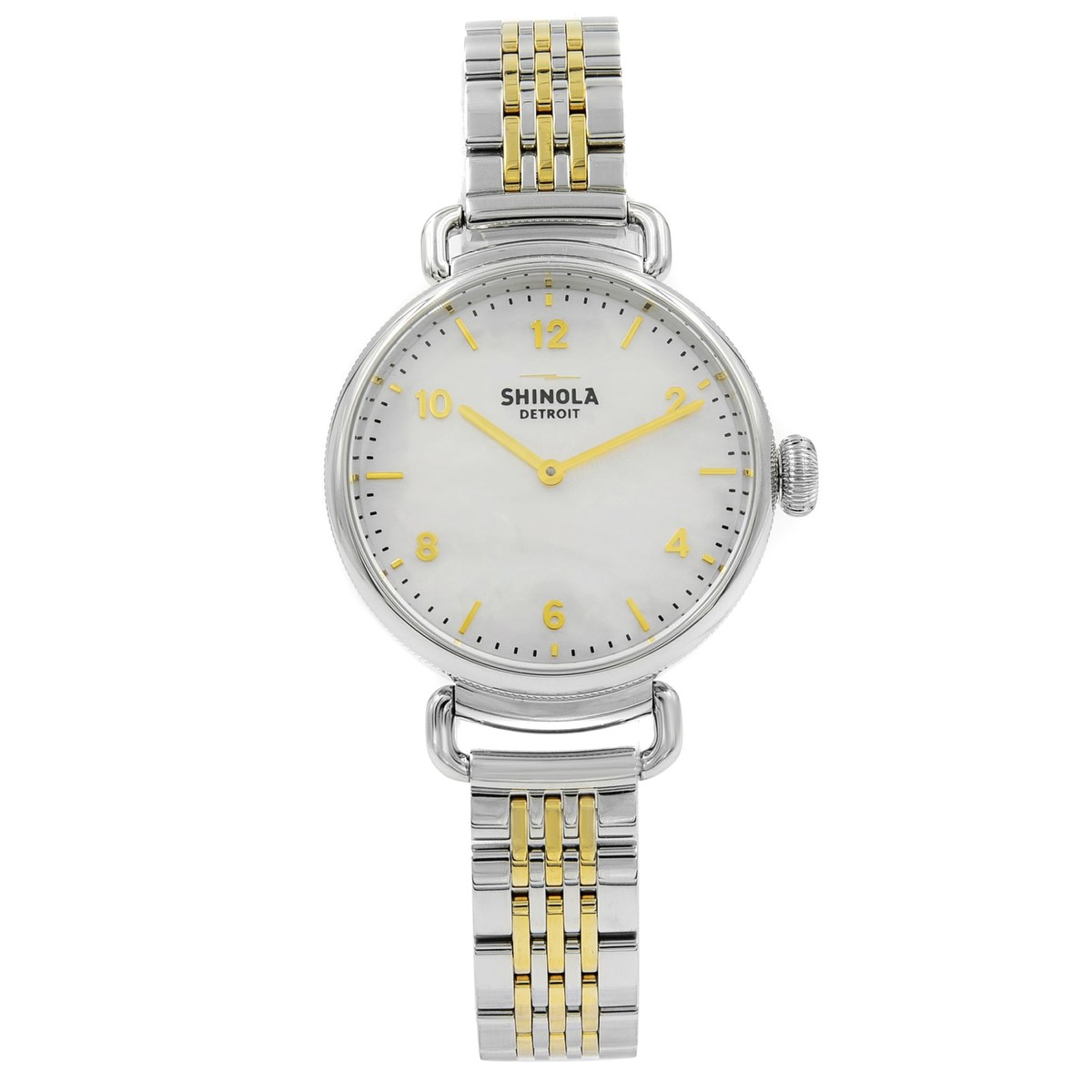 Shinola The Canfield MOP Arabic Dial Two Tone Steel Quartz  display picture 1