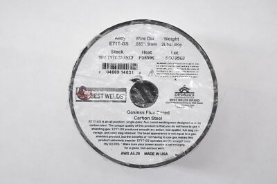 Best Welds Gasless Flux Cored Welding Wire Spool Carbon Steel 0.035'' Dia 2 Lbs