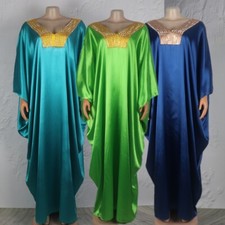 2024 Summer Women Bat Sleeve Boubou Robe Ankara Party Gown African Clothes