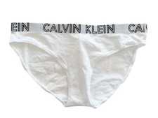 "CalvinWoman" Vintage Calvin Klein White lo-rise Hip Brief - M