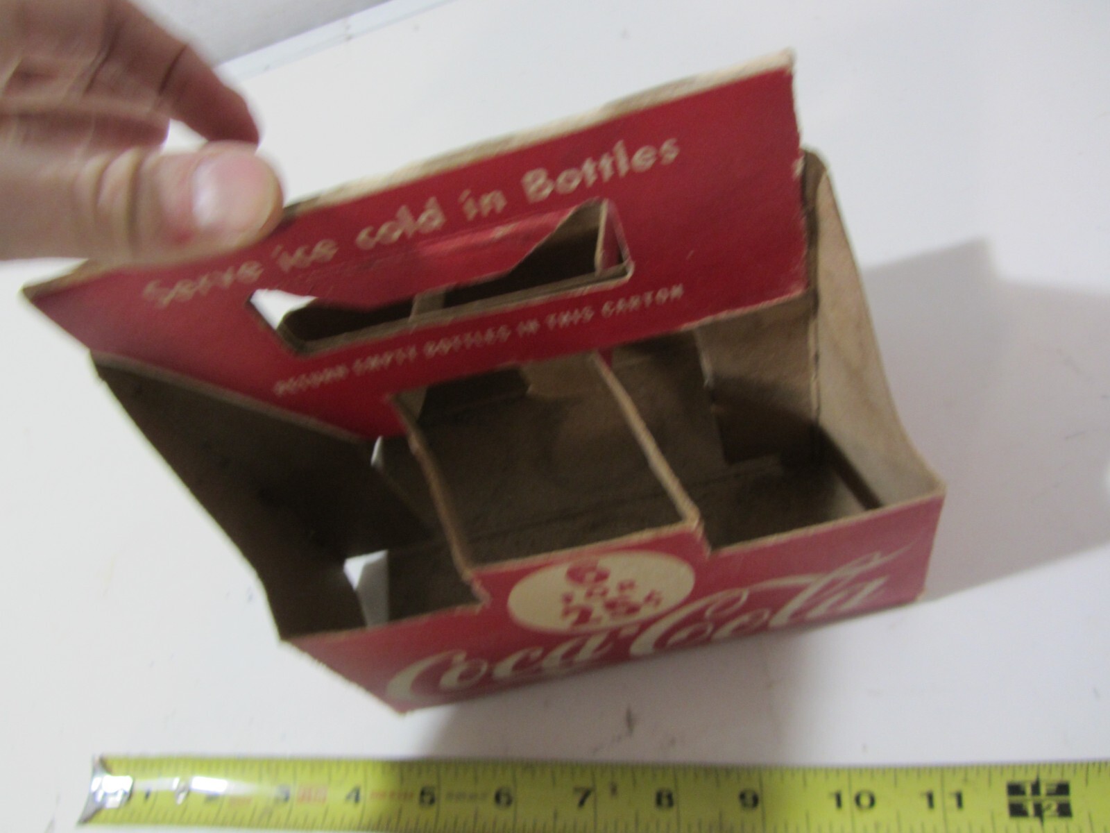 Coca-Cola paper bottle holder caddy carrier antique relic - Morris Paper Mills