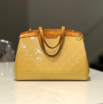 YOLO! Louis Vuitton Monogram Vernis Blair MM Handbag Citrine