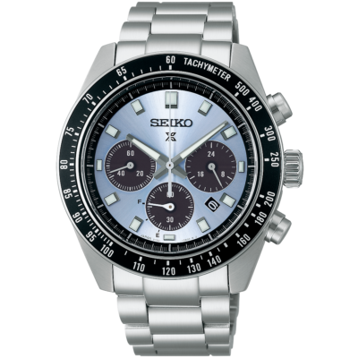 SEIKO PROSPEX SBDL109 SPEEDTIMER Solar Chronograph Watch Blue