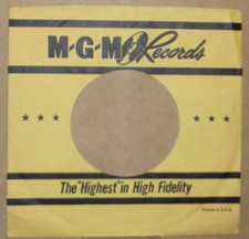 "M.G.M","Company Sleeve","Original","45rpm","7inch","Record","Vintage",, ;0>
