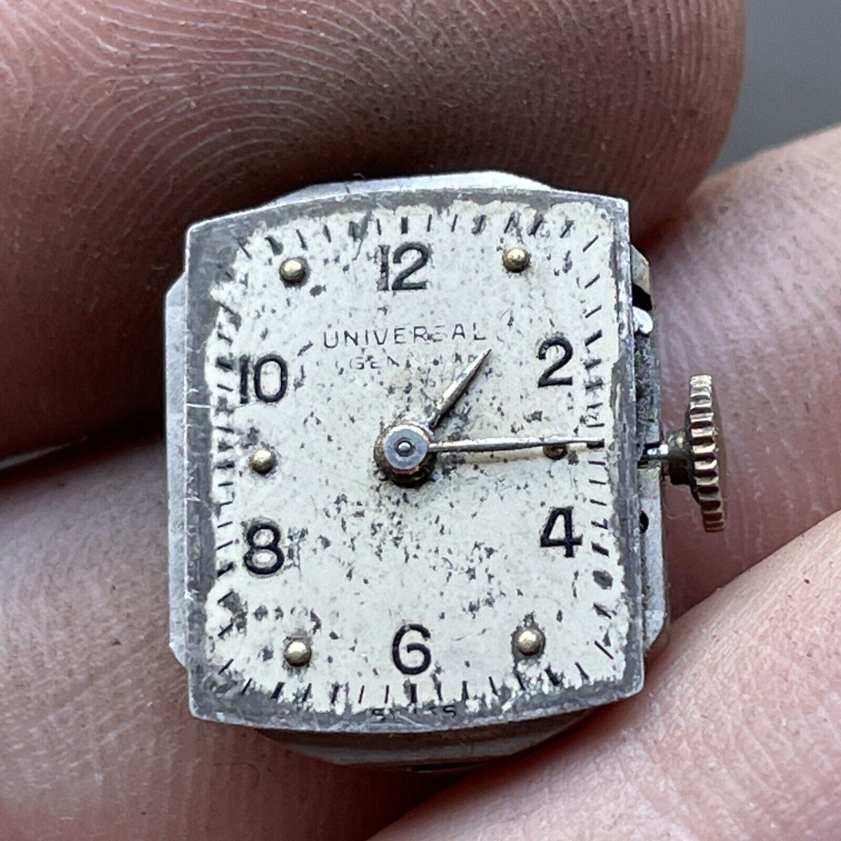 腕時計 SWISS 17JEWELS 14K 0.585 12K 1/20 Vintage Universal Watch Co. Swiss Seventeen Jewel Unadjusted Face