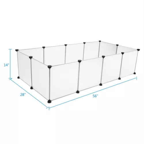 Pet Playpen Portable Plastic Yard Fence Small Animals, Puppy Kennel Crate Fence - Bild 9 von 11