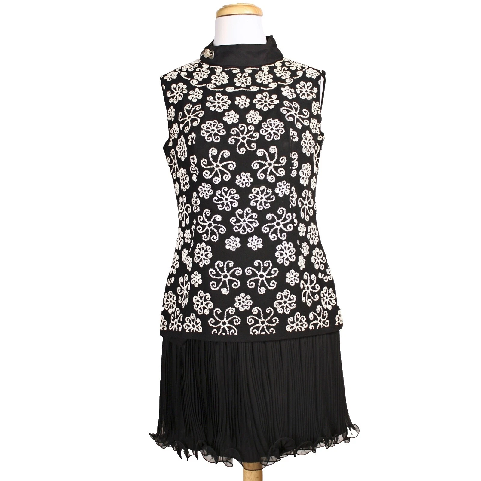 Vestidos Vintage de cóctel de tela para Mujeres