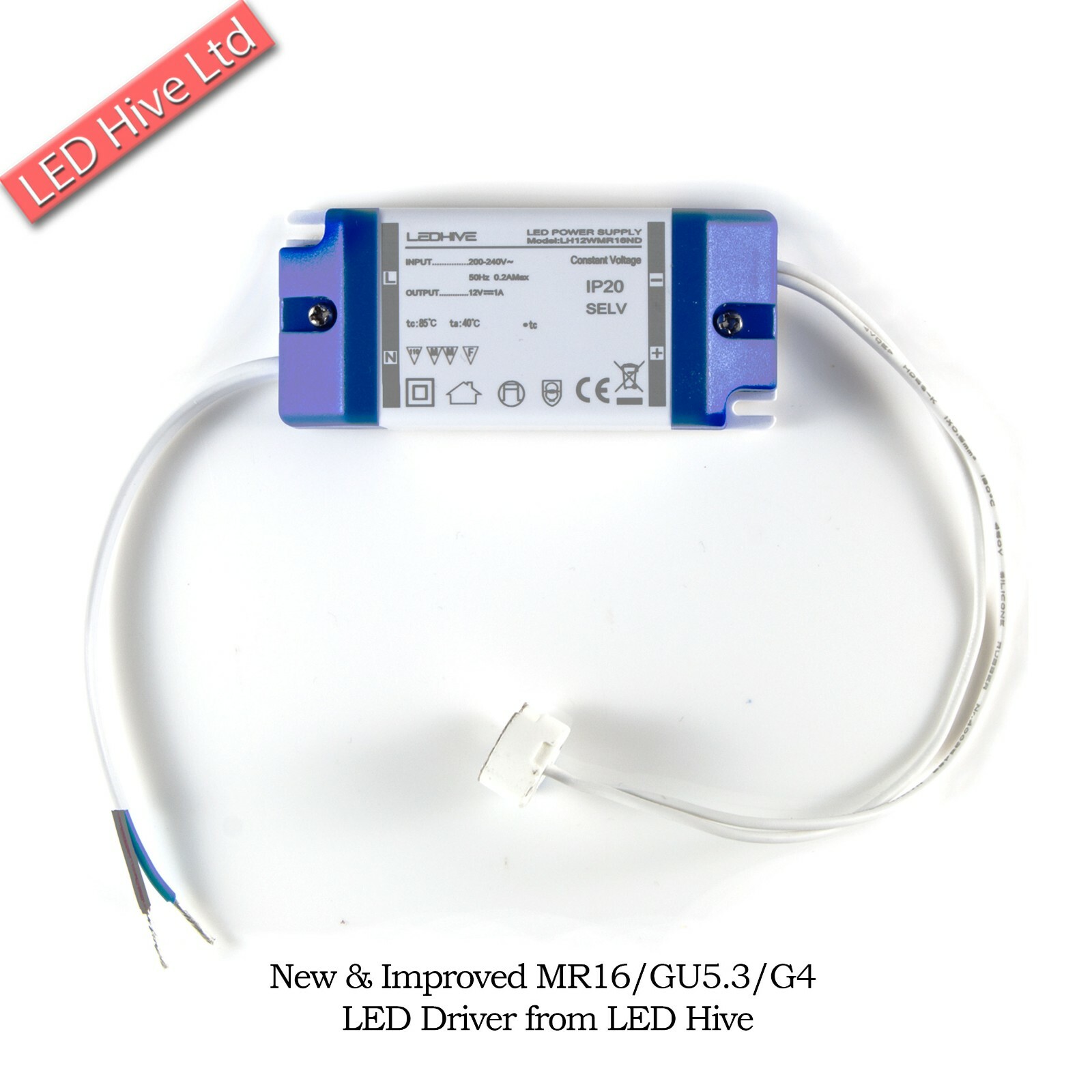 6 X 12W LED Drivers incl MR16 Bulb Connector - 240V to 12V | eBay