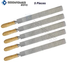 5 Farrier Rasp w/ Wooden Handle, Mini Hoof Rasp for Horse, Pigs, Goats, Calf ODM