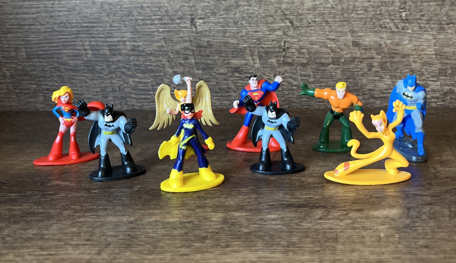 DC Comics Cake Toppers Set of 9 - Superman Batman Batgirl & More