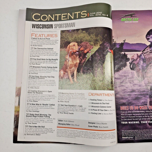Wisconsin Sportsman Magazine June 2010 Thermocline Walleyes Rigging Your ATV eBay