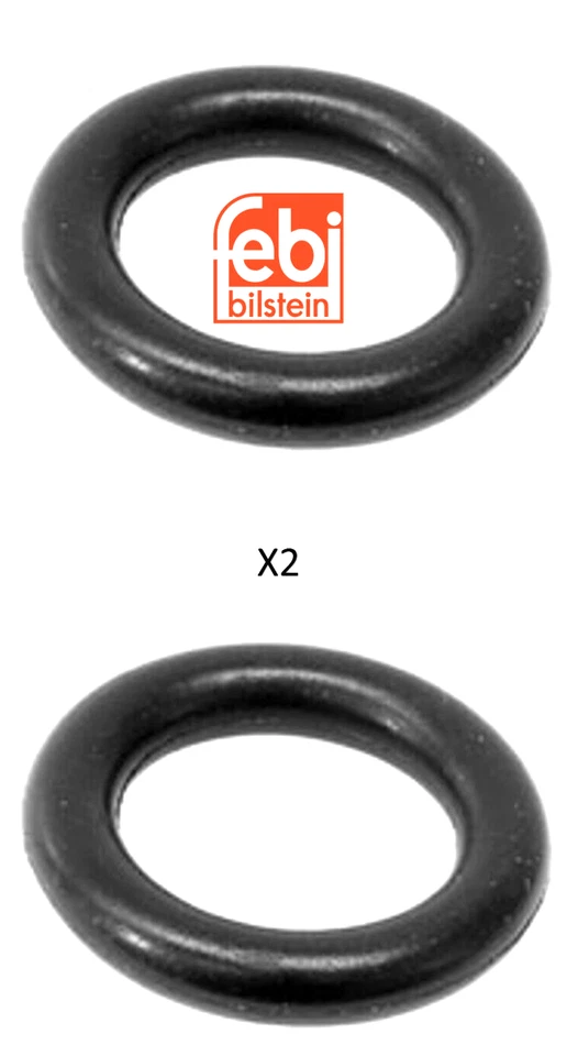 Juego de (2) juntas superiores de enfriador de transmisión para VW 1992-2006-FEBI BILSTEIN Foto 3 de 3