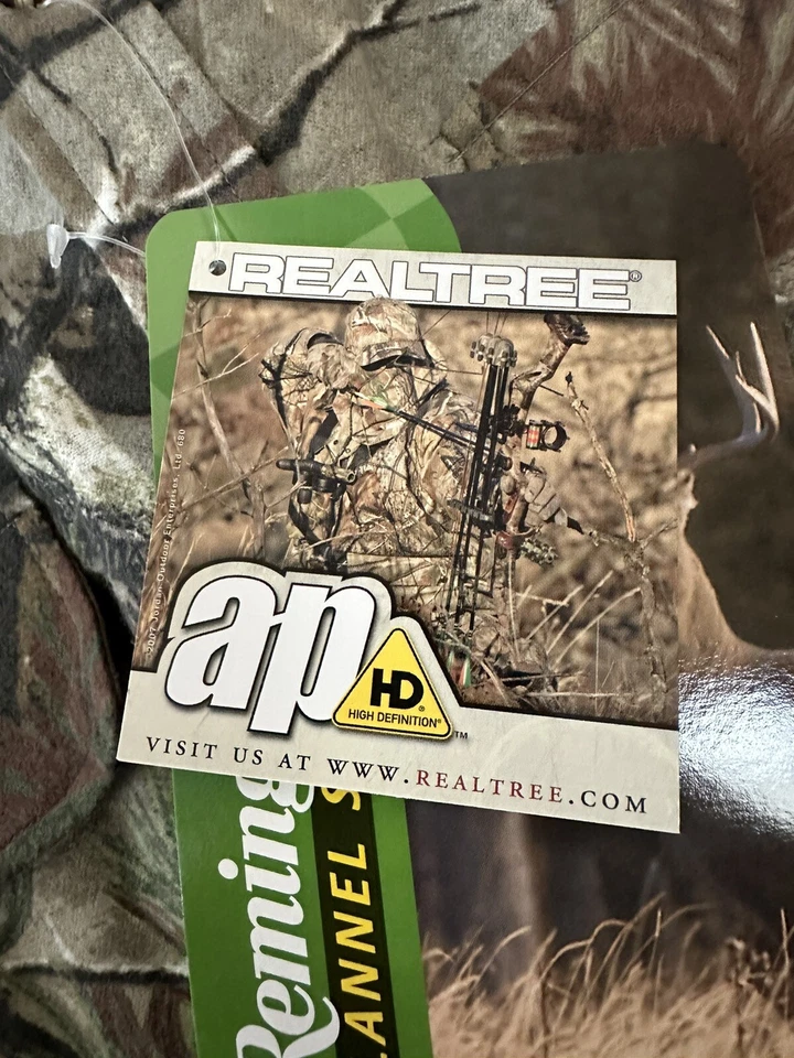 Remington Men’s Flannel Long Sleeve Button Up Realtree AP Vintage NWT Size XL - Image 2 of 4