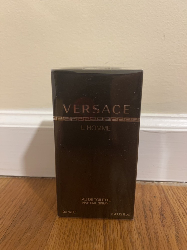 Versace L'Homme Eau De Toilette Spray Cologne for Men 3.4 Oz New in Box Sealed