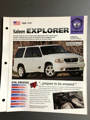 1998 Saleen Explorer SUV IMP 