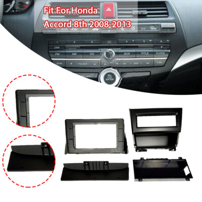 New Fascia Stereo Radio Bezel Panel Frame Trim 2 Din For Honda Accord 8th 08-13